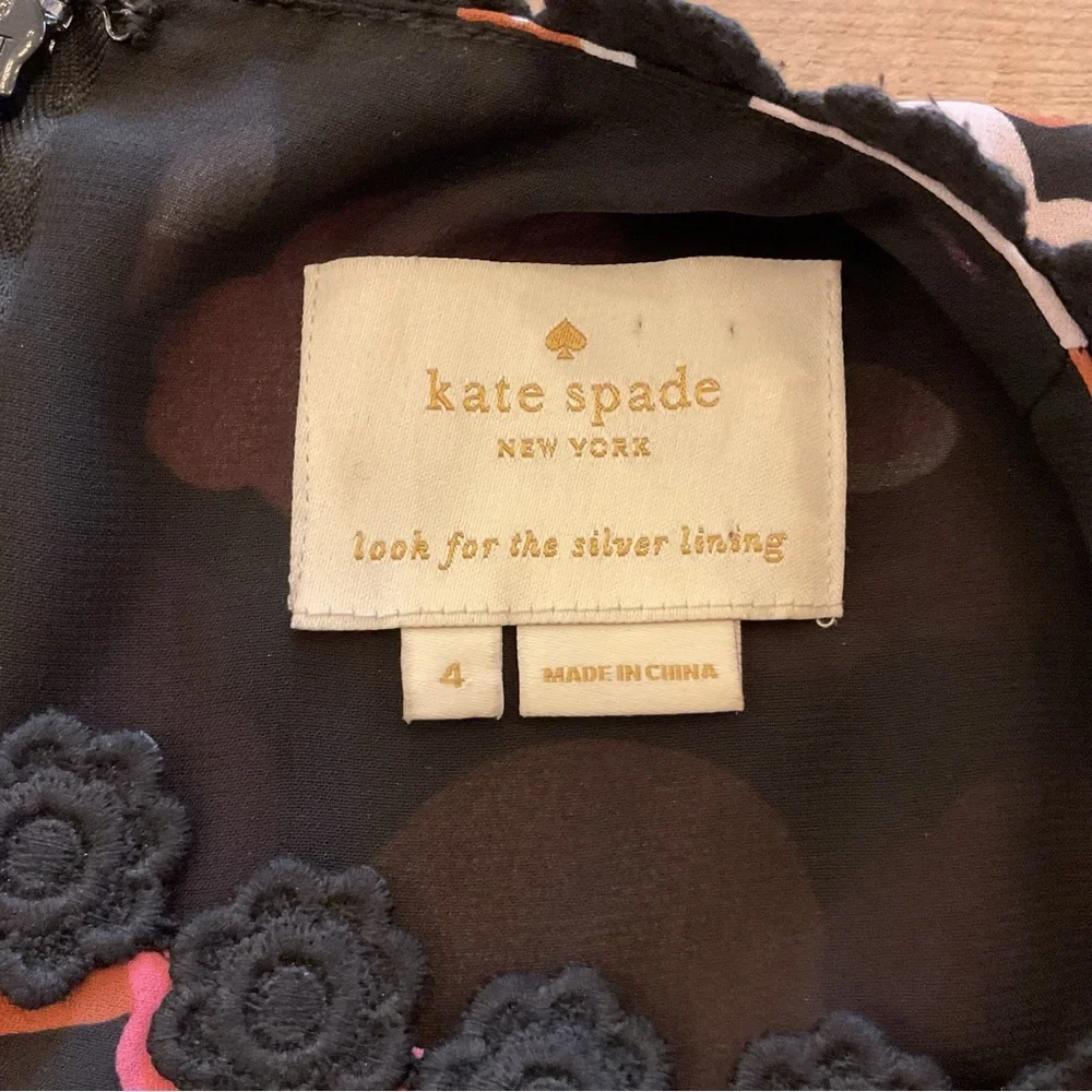 Kate‎ Spade New York Floral Sleeveless Ruffle Hem Dress